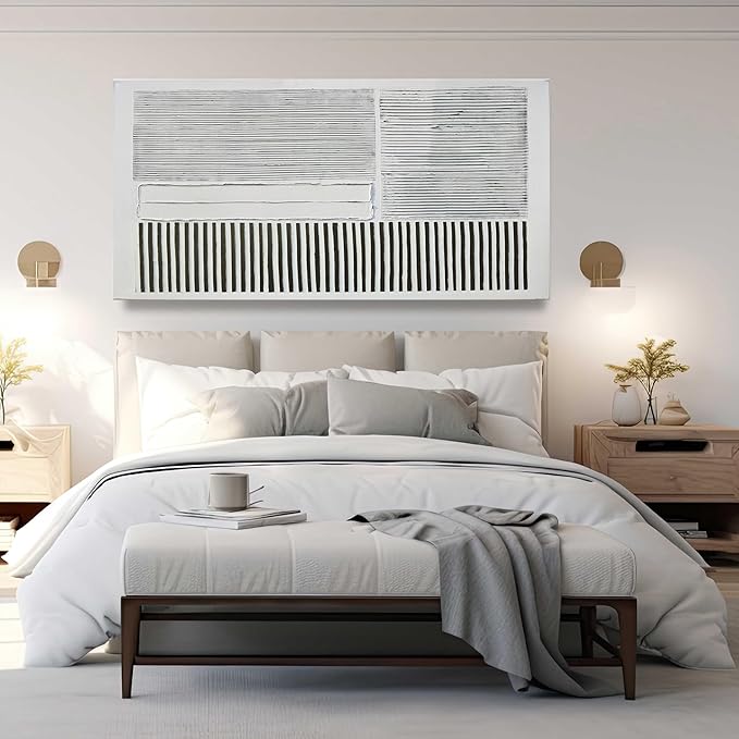 Canvas Wall Art Decor Large Canvas Wall Art For Living Room Abstract Art Black and White Wall Art Decor Abstract Modern Wall Art Prints Canvans Art Work For Bedroom Office Kitchen Wall Decor 24" x 48"