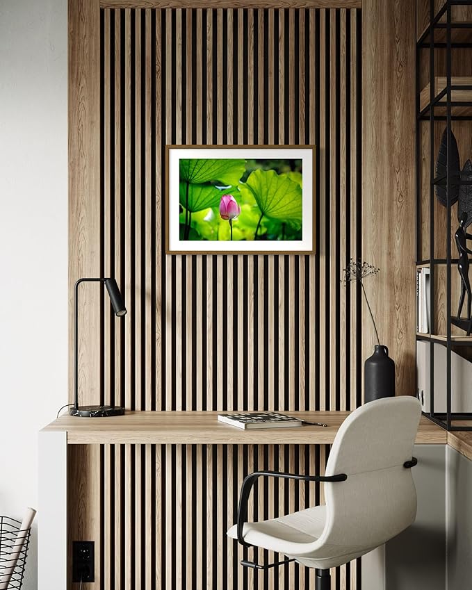 Oriental Beauty: Stunning Feng Shui Landscape Wall Art Prints for Home Decor in 3 Sizes (Graceful Emergence: Lotus Blossom and Its Visitor) (20" x 30")