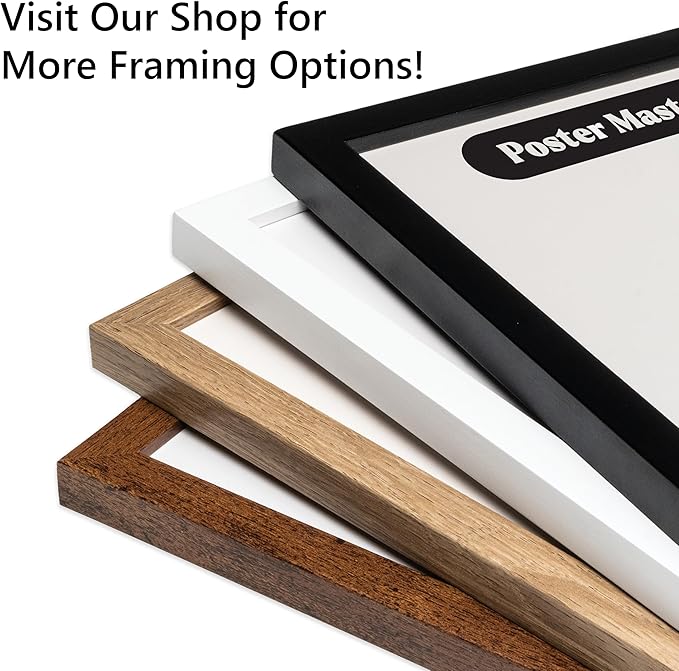 Poster Master Vintage Photograph Poster - Retro Minimalist Print - Girl In The Open Window, Black & White, Simple - Gift for Artist, Friend - Wall Decor for Living Room, Dorm, 8x10 White Framed