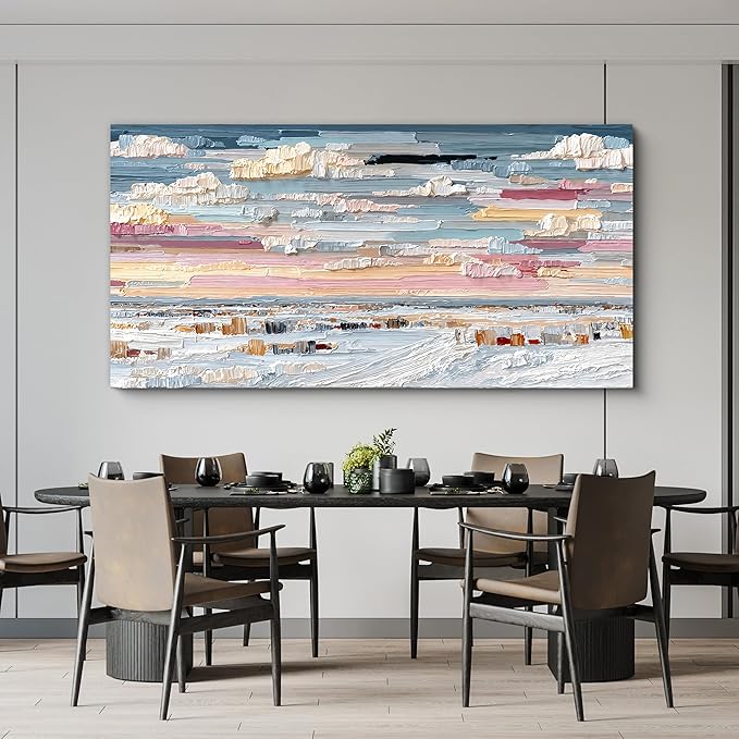 Abstract Canvas Art Wall Decor Large Wall Art For Living Room Canvas Wall Art Decor Oversized Modern Wall Art Prints Colorful Abstract Wall Art Decor Art Work for Walls Bedroom Office Decor 29" X 58"