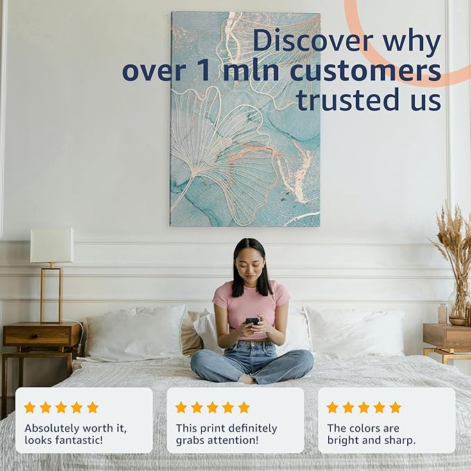 artgeist Canvas Wall Art Print White Lilies Flowers Black Rocks Minimalistic 35x24 in - 1pcs Home Decor Stretched Picture Photo Painting Artwork Image Abstract Zen Spa p-B-10009-b-a