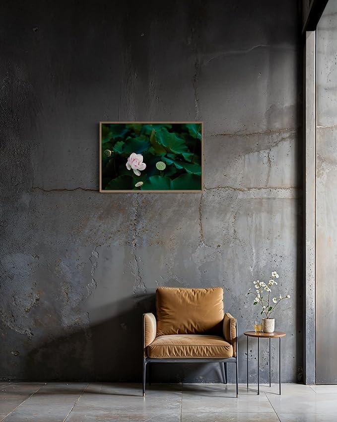 Oriental Beauty: Stunning Feng Shui Landscape Wall Art Prints for Home Decor in 3 Sizes (Serenity of a Lotus Blossom, 24" x 36")