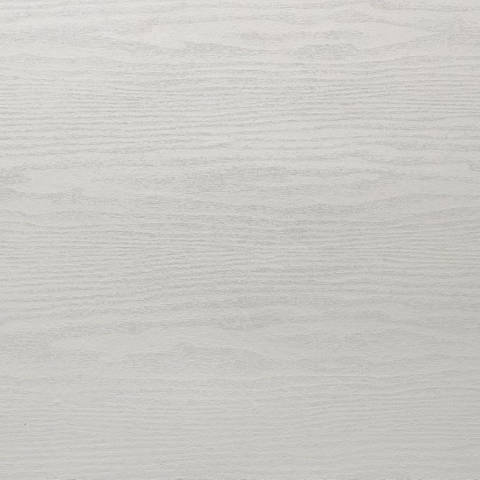 White Wood Wallpaper PVC, 17.5x100 Inch Self-Adhesive Wallpaper, Textured, Waterproof, Washable, for Wall, Cabinets, Drawers Decor