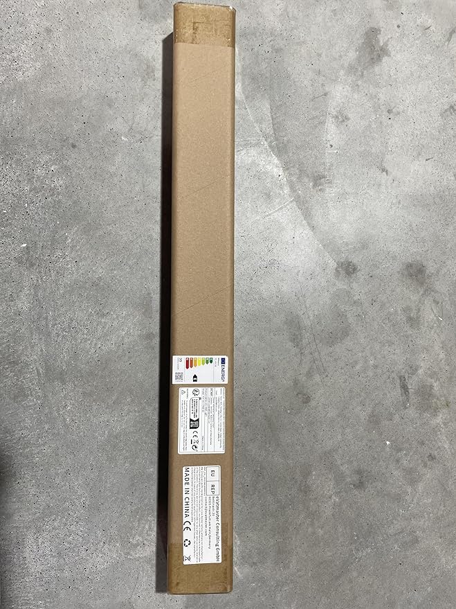 Modern 23.6inch Outdoor Wall Light, 3000K Black Acrylic Exterior Lighting Fixtures Wall Mount, Ip65 Waterproof Modern Porch Lights Outdoor Wall Sconce, Led Long Outdoor Lights for House Hard-Wired