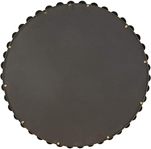 Madison Park Round Mirror, Metal Frame Circle Mirror 36 inch, Wall Art Decor Mounted Hanging for Entryway, Bathroom, hallway, Living Room, Vanity, Marlowe, Gold