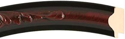 OVALCREST Oval Beveled Wall Mirror for Home Decor - Florence Style - Vintage Cherry - 40" x 28"