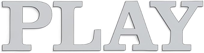 BugyBagy Acrylic Wall Mirror Collection – Silver Plexiglass Decorative Mirrors – Modern Peel-and-Stick Shatter-Resistant Wall Décor for Nursery, Bedroom & Living Room (1, Play)