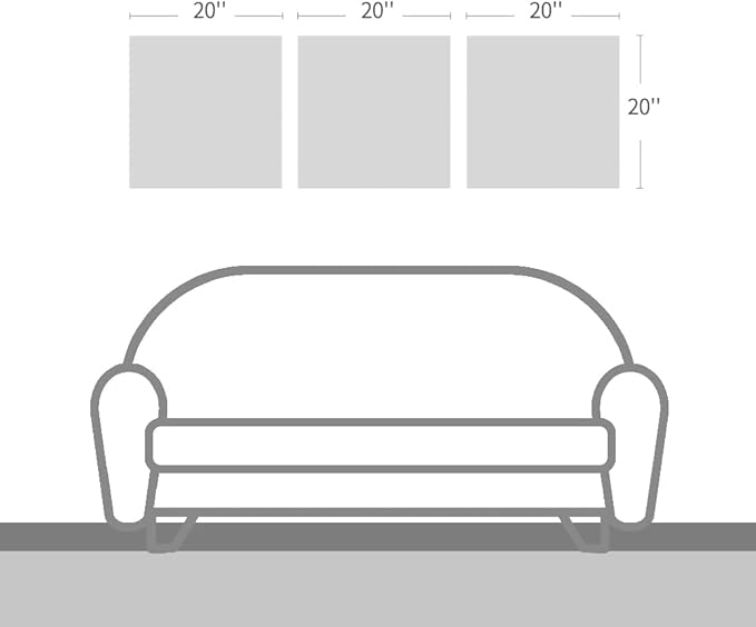 JAPO ART Delicate Coral by PI Creative Art Modern Ocean Marine Animal Artwork Wall Pictures Vintage Giclee Print on Canvas Framed for Living Room Bedroom Decor 20 x 20 inch x 3 pcs