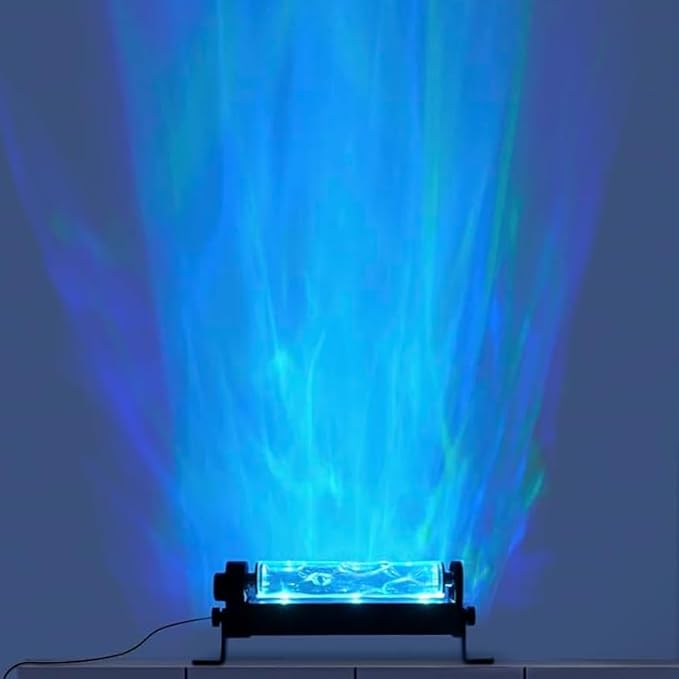 12W RGBW LED Dynamic Wave Wall Light - Flowing Water & Aurora Visual Effects, Color Changing Wall Washer Lamp with Remote,Ideal for Living Room, Bedroom and Home Bar Decor,10.63inch