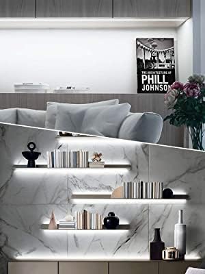 Cefrank Under Cabinet Lighting, 8pcs 12" V-Shape Linkable LED Light Bars for Kitchen Cabinet, Showcase Display, Shelf - 16Watt 1600Lumens - Pure White (6000K)