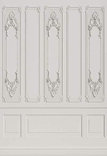 Leyiyi 5x7ft Vintage Room Inside Backdrop European Frame Modern House French Castle Cementery Wall Retro Style Photo Background Cowboy Kids Birthday Portrait Studio Prop Vinyl Wallpaper