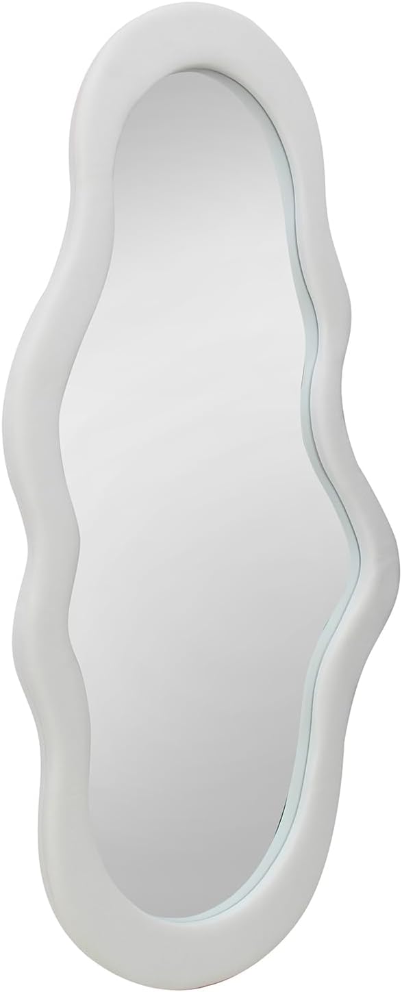 BST FURNH Small Cloud Mirror - Unique 44x21 Inch Full Length Wall Mounted Tall Mirror for Bedroom, Bathroom, Living Room