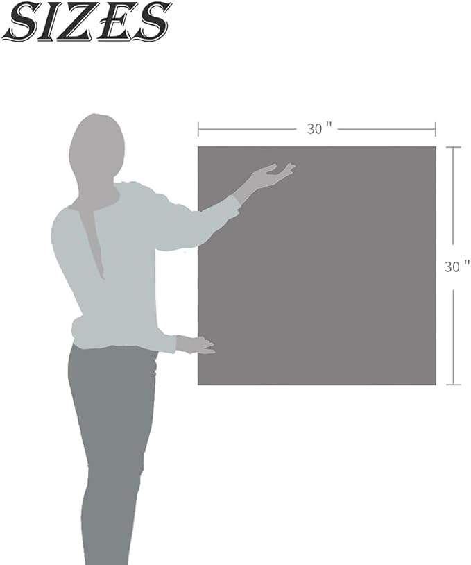 Abstract Flowers Wall Art Framed: Purple Bouquet in Vase Pictures Artwork Print Painting on Canvas for Bedroom Office (30''W x 30''H, Multiple Sizes)