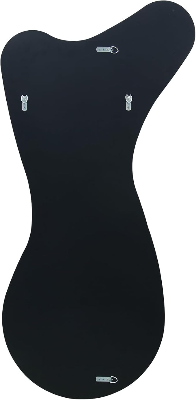 BST FURNH Design Unique Whales Shape Mirrors 47X23 Inch Full Length Wall Mounted MirrorTall Mirror Body Floor Dressing Frameless for Bedroom Bathroom Irregular