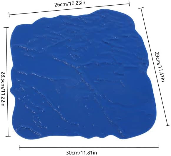 Concrete Pattern Seamless Concrete Texturing Skin Concrete Quick Imprinting PU Concrete Stamps Mat Slate Seamless Texture 3D Stone Wall Panels for Imprinting Concrete Intdoor Outdoor (12 * 12in)