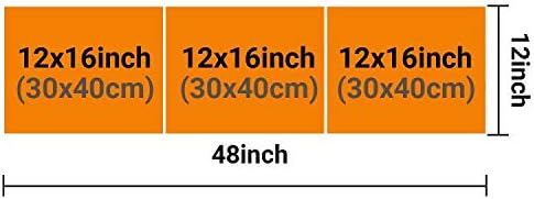 Native American Decor Skyline of Downtown Milwaukee Wall Art Cityscape Pictures Wisconsin, USA Panoramic Paintings Canvas City Skyline at Dusk Artwork Home Decor Framed Ready to Hang 12x48 Inch