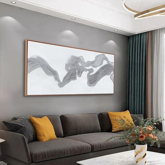 Abstract Wall Art Decor Large Wall Art for Living Room Abstrcat Canvas Art Wall Decor Modern Framed Wall Art Prints Abstrcat Art Artwork for Walls Decorations Bedroom Office Decor 29" X 58"