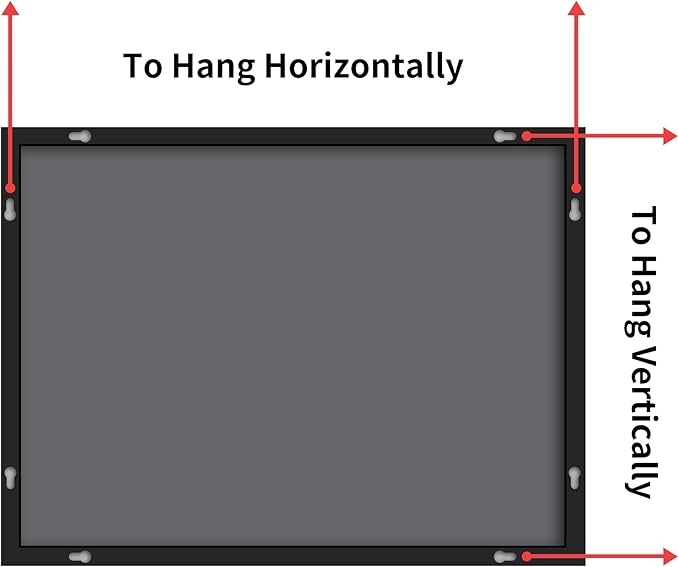 Black Bathroom Mirror for Wall, 30x48 Inch Rectangle Mirrors with Metal Frame, Modern Vanity Wall Mirror Decor for Entryway Hangs, Bathroom, Living Room Horizontal or Vertical