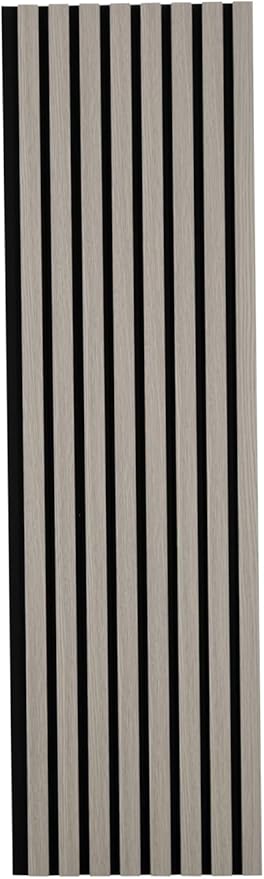 94" x 12.6" 3D Acoustic Slat Wood Wall Panels | Modern Sound-Dampening & Eco-Friendly Design (2-Piece Set)
