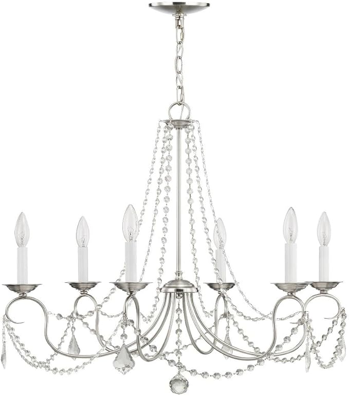 Livex Lighting 6516-71 Pennington 6 Light Chandelier, Hand Applied Venetian Golden Bronze