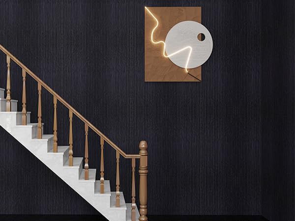 KASARO 3D Panels for Interior Wall Decor, Faux Stone PU Wall Panels, Decorative Textured Flowstone Wall Covering Panels, 47.24" x 23.62" Waterproof, Bedroom Hotel Office Shop, Black, 3 Pack