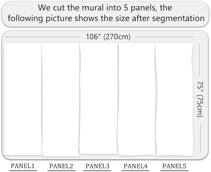 Modern Mountain Wallpaper Natural Landscape Woodland Lake Wall Mural for Bedroom Living Room (Not Self-Adhesive)