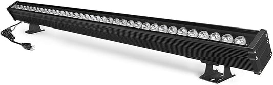 JSN&PC LED Wall Washer Light 36W IP65 Waterproof Black Housing Outdoor Light for Advertising Boards, Billboard,Building Commercial Lighting (Warm White 2800-3000K)