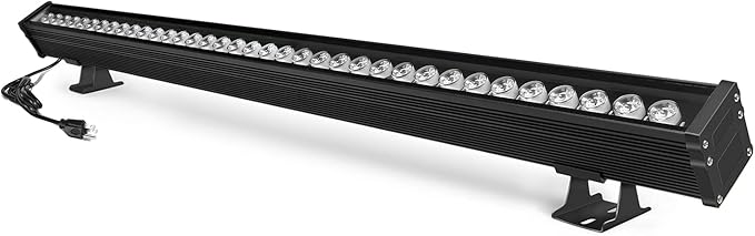 JSN&PC LED Wall Washer Light 36W IP65 Waterproof Black Housing Outdoor Light for Advertising Boards, Billboard,Building Commercial Lighting (White 5000-5500K)