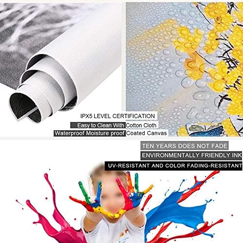 Canvas Print Wall Art Decor Western Cowboy Wall Art American Cowboy Hat Boots West Rodeo Vintage Picture Stretched Gallery Canvas Wrap Giclee Print Ready to Hang for Home Office Living Room