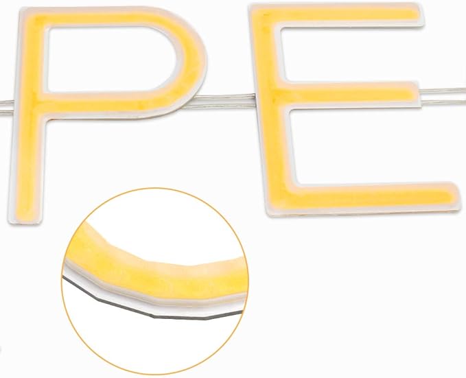 16"x 9" Ultra Bright 12V Neon Open Sign for Business, LED Open Neon Sign, Electric Light up Signs for Stores, Restaurants Offices Retail Shops Window (Yellow-White-Horizontal)