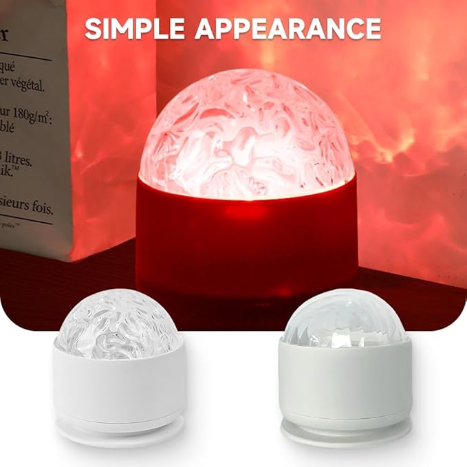 2 Scene Aurora and 3D Water Ripple Projector Light, 2025 Ocean Wave Light with Remote, 16 Color LED Aurora Lights Projector Bedroom, USB Rechargeable Night Lights for Christmas (16 Color USB Plug in)