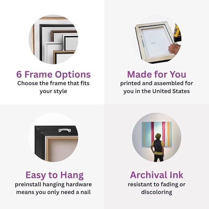 CANVAS ON DEMAND Evening in Paris Natural Wood Float Framed Canvas Wall Art Print by Marilyn Hageman, Traditional, Home Decor, Street Scene Artwork, Nature Artwork, 12" x18in