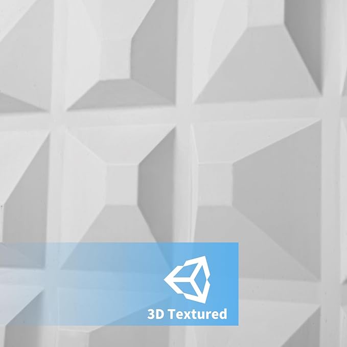 Art3d Decorative 3D Wall Panel, 32 Sq.FT PVC Interior Wall Decor for Living Room, Bedroom, Lobby, Office, Shopping Mall, White