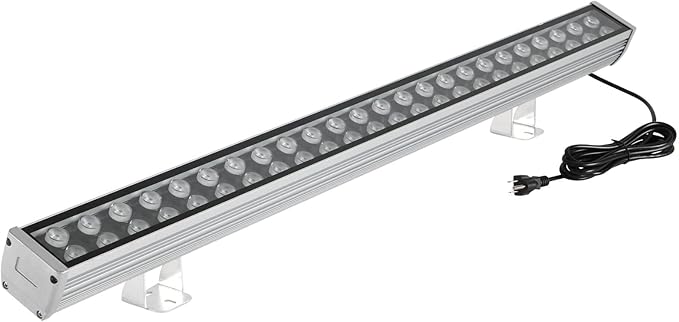 LED Wall Washer Lights 48W,3000K Warm White Linear Light Bar,Waterproof IP65 with US Plug Stage Light for Outdoor/Indoor Lighting Projects,Billboard,Warehouse,Hotel