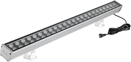 LED Wall Washer Lights 48W,3000K Warm White Linear Light Bar,Waterproof IP65 with US Plug Stage Light for Outdoor/Indoor Lighting Projects,Billboard,Warehouse,Hotel