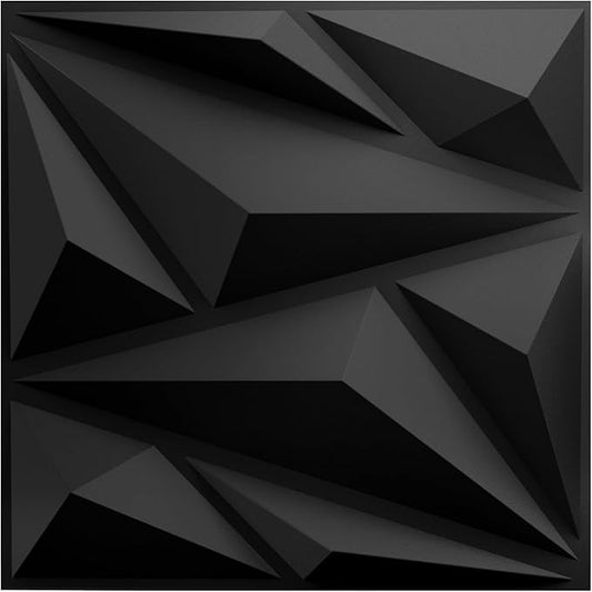 20 Pack 3D Textured Wall Panels – 12x12'' PVC Wall Coverings – Easy Install, Waterproof – Modern Accent Wall Decor for Living Room, Bedroom, Game Room – Covers 20 Sq.Ft.