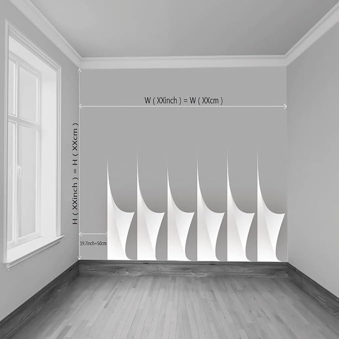 Colorblock Geometry Removable Self-Adhesive Mural, Color Art Peel and Stick Wallpaper,for Kindergarten Bedroom Living Room Kids Room Tv Sofa Background Wall,78.7" W x55.2 H