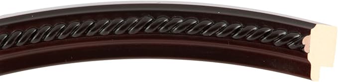 OVALCREST Oval Beveled Wall Mirror for Home Decor - Santa Fe Style - Rosewood - 22x26 Outside Dimensions
