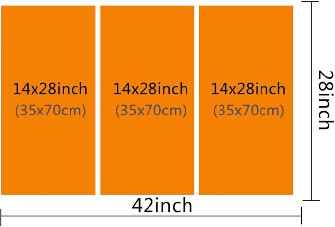 3 Pieces City Skyline Wall Art Painting Phoenix, Arizona, USA Downtown Pictures Prints On Canvas Landscape The Picture Decor Oil For Home Modern Decoration Print For Items - 28‘’ x 14‘’ x 3 Panels