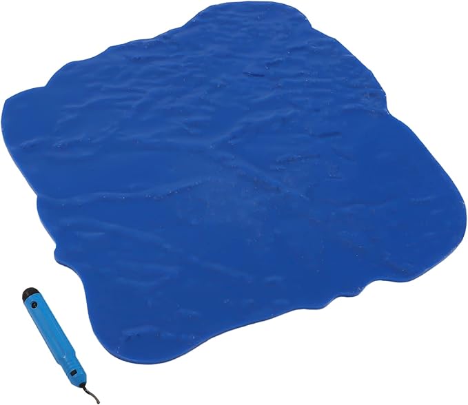 Concrete Pattern Seamless Concrete Texturing Skin Concrete Quick Imprinting PU Concrete Stamps Mat Slate Seamless Texture 3D Stone Wall Panels for Imprinting Concrete Intdoor Outdoor (12 * 12in)