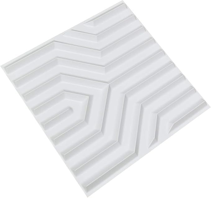 Art3d Decorative 3D Wall Panel, 32 Sq.FT PVC Interior Wall Decor for Living Room, Bedroom, Lobby, Office, Shopping Mall, White