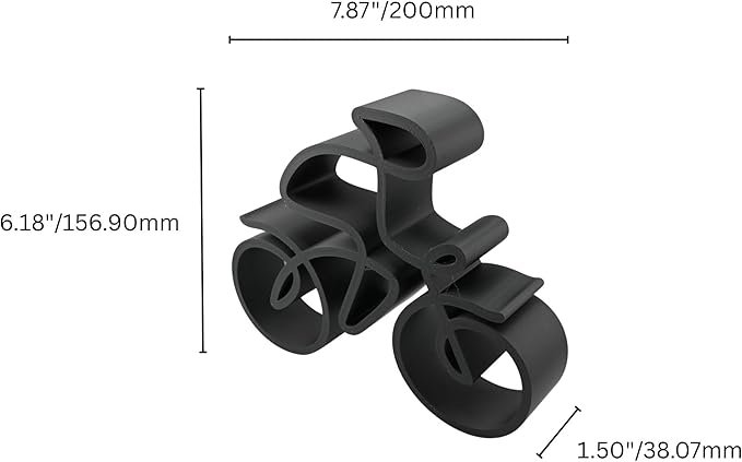 Bicycle & Cyclist Sculpture – Minimalist Decorative Accent for Cycling Enthusiasts & Modern Home Decor | Collectible Design (Road Cyclist Matte Black)