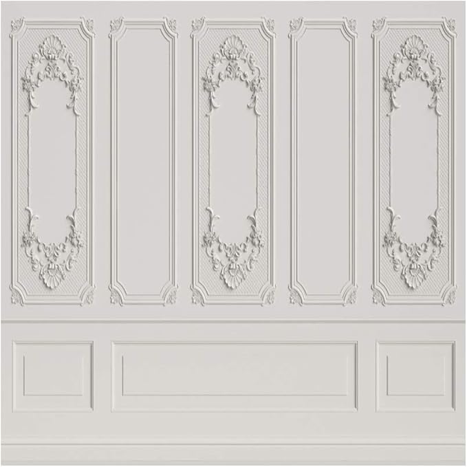 Leyiyi 10x10ft Vintage Room Inside Backdrop European Frame Modern House French Castle Cementery Wall Retro Style Photo Background Cowboy Kids Birthday Portrait Studio Prop Vinyl Wallpaper