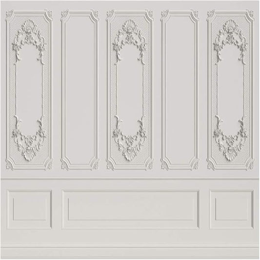 Leyiyi 10x10ft Vintage Room Inside Backdrop European Frame Modern House French Castle Cementery Wall Retro Style Photo Background Cowboy Kids Birthday Portrait Studio Prop Vinyl Wallpaper