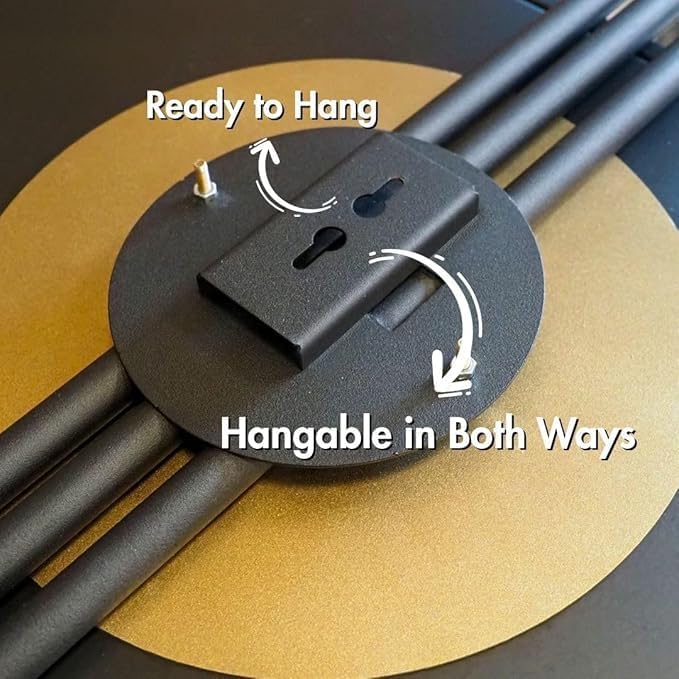 ARTEPERA Antique Lines Metal Wall Art Set of 2 - Modern & Unique Wall Decor, Metal Wall Sculpture for Living Room, Bedroom, Office - Vertical Geometric Wall Decor (Black - Silver, 33" x 9.4")