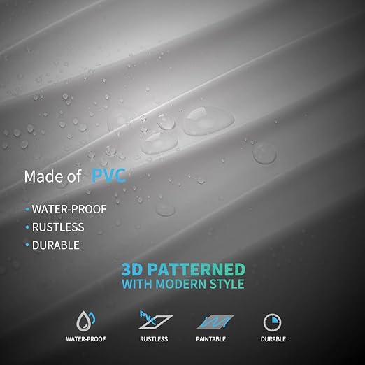 Art3d 46.2 Sq. Ft. White Large PVC 3D Wall Panels for Interior Wall Décor, Textured Wavy Decorative Panels, Pack of 6 Tiles (47.2" × 23.6")