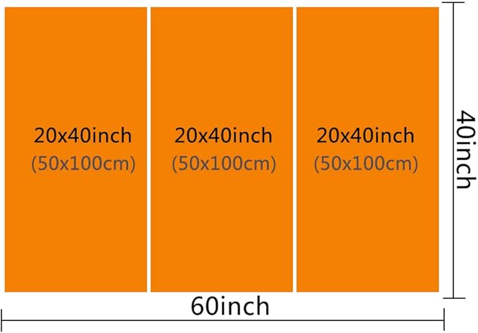 Native American Painting Richmond Virginia Pictrues USA Cityscape Wall Art Canvas Contemporary Artwork Home Decor for Living Room Giclee Wooden Framed Gallery-wrapped Ready to Hang 40‘’x20‘’x3 Pcs