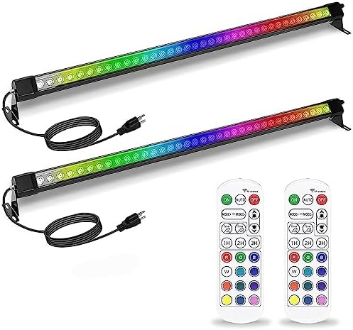 72W Outdoor Wall Washer Light, 48'' Dimmable Color Change RGB LED Wall Washer Light Bar,120V IP67 Waterproof LED Stage Light for Patio Church Landscape Yard Garden 2 Pack