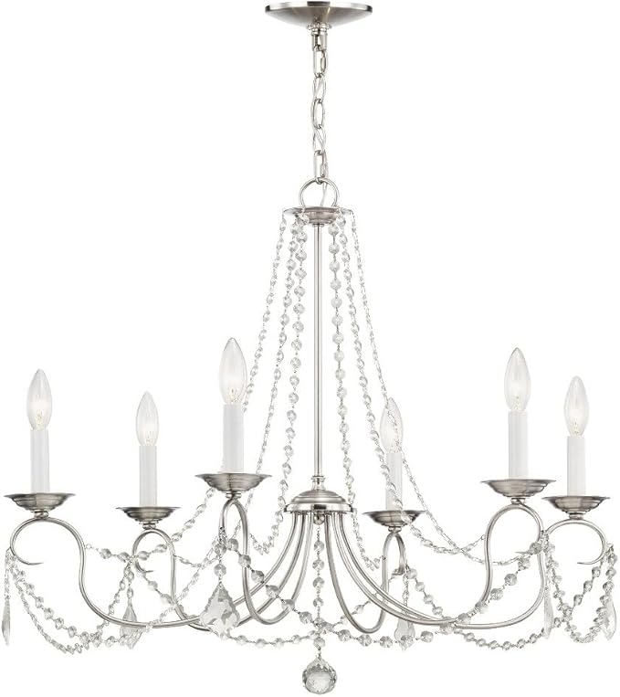 Livex Lighting 6516-71 Pennington 6 Light Chandelier, Hand Applied Venetian Golden Bronze