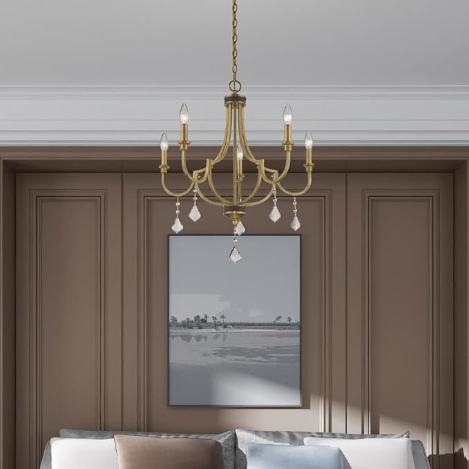 Livex Lighting 5 Lt Antique Brass Chandelier